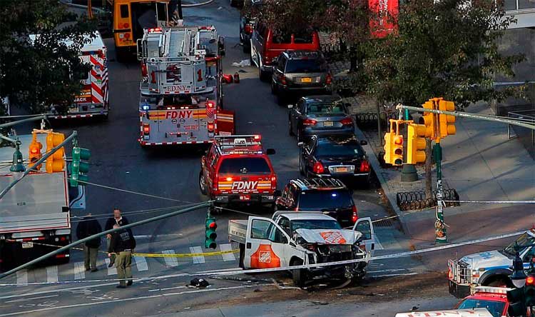 حمله خودرو در نیویورک